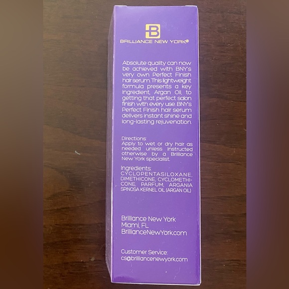 NEW - Brilliance New York Perfect Finish Hair Serum 50ml - Picture 2 of 3